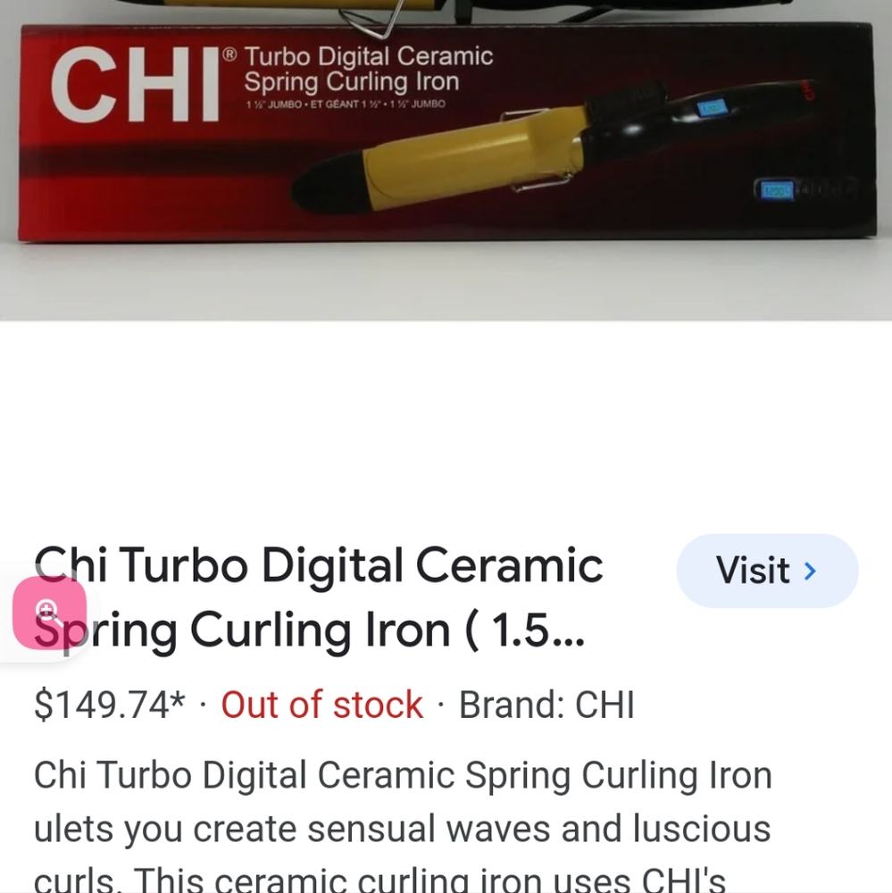 Brand New Chi Turbo Curling Iron